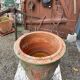 Antique French enamelled earthenware planter or pot