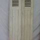 Old shutter in folding wooden louver