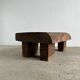 Asian solid wood quadripod brutalist coffee table H30 L81 l42