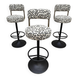 Swedish design Cobra barstools Borje Johanson ‘Swirl’
