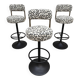 Swedish design Cobra barstools Borje Johanson ‘Swirl’