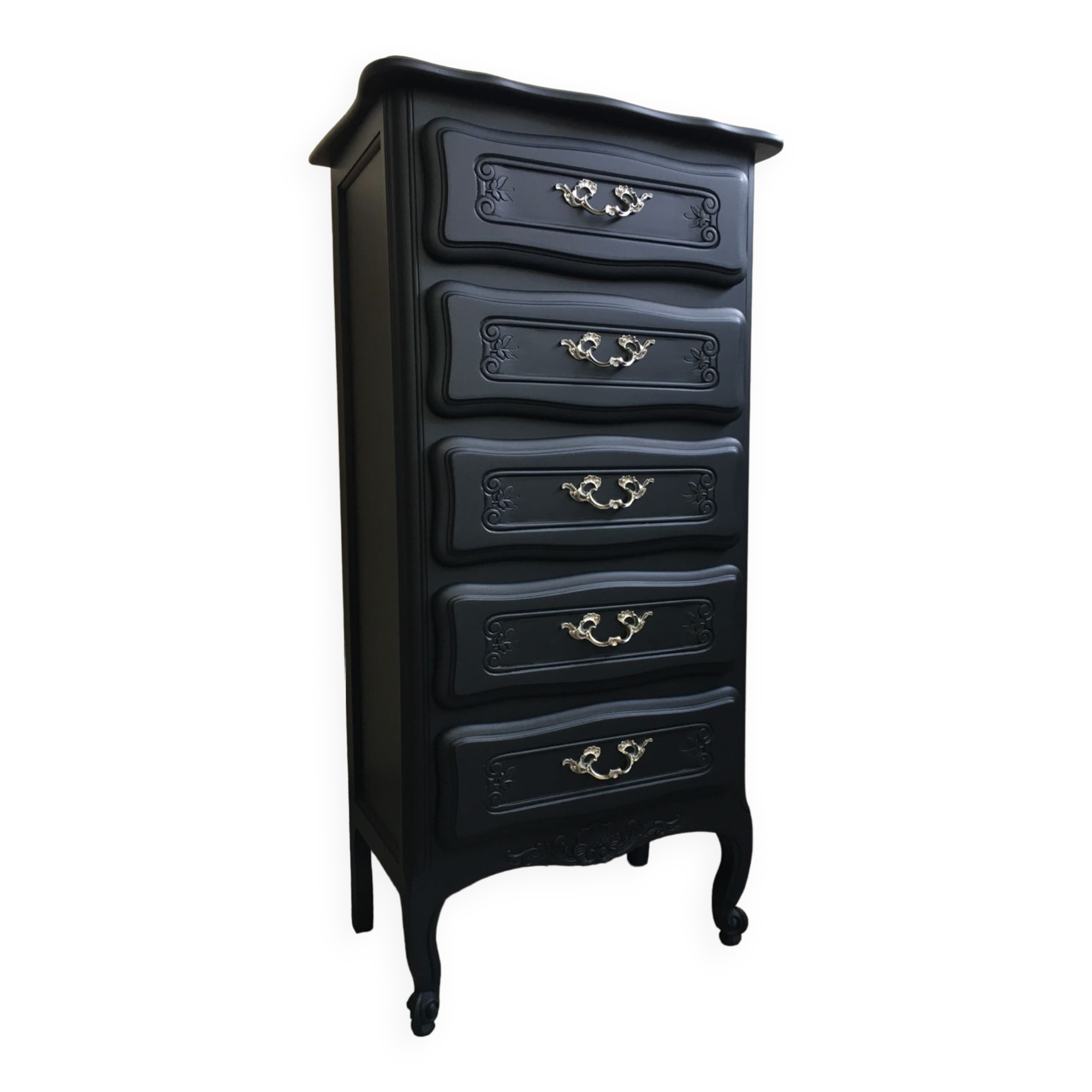 Vintage chiffonnier with black makeover