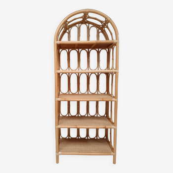 Rattan bookcase