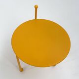 Yellow folding side table by Tord Bjorklund for Ikea, 1980