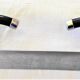 COAT RACK WITH 2 PATERES VINTAGE chrome and black
