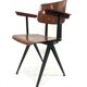 Vintage Galvanitas S16 school Chair with armrests and compass of the 1960s