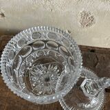Crystal sugar bowl or candy bowl