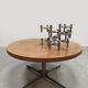 Table d'appoint ronde en design néerlandais vintage