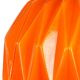 1960s design pendant/chandelier in geometric orange opaline glass.