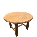 Round solid oak table