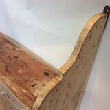 Patinated wooden shelf