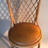 Rattan and bamboo chair 1950/1960.