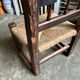 Low chair in wood and straw, Spanish folk art 17th-18th century no. 1