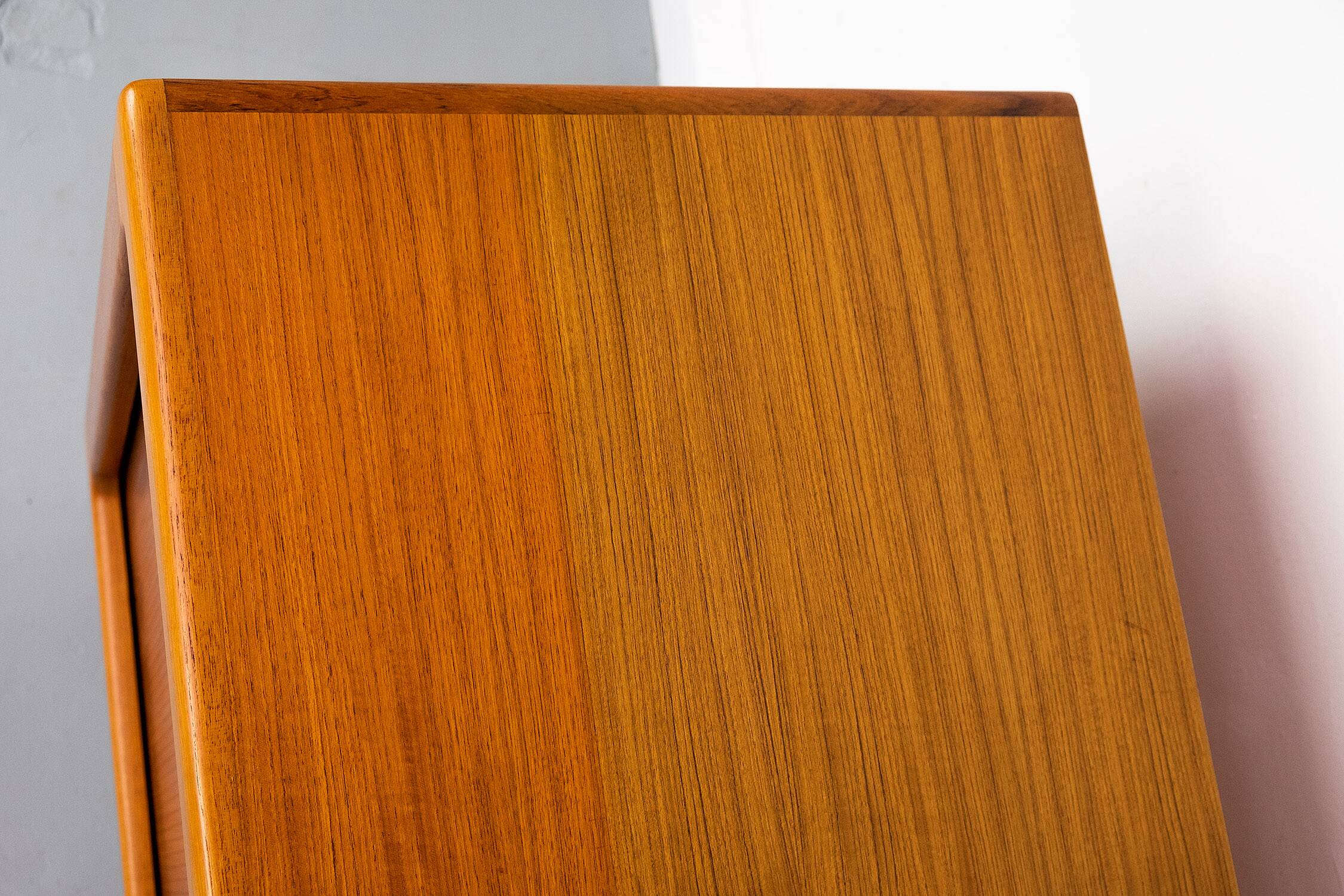 Danish Teak Sideboard with Tambour Doors from Dyrlund, 1970s
