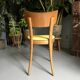 6 chaises Thonet jaune et bois