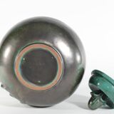 Large Art Deco Green Lidded Jar by Anna-Lisa Thomson for Upsala-Ekeby, 1930's