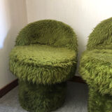 Duo of vintage 70s armchairs