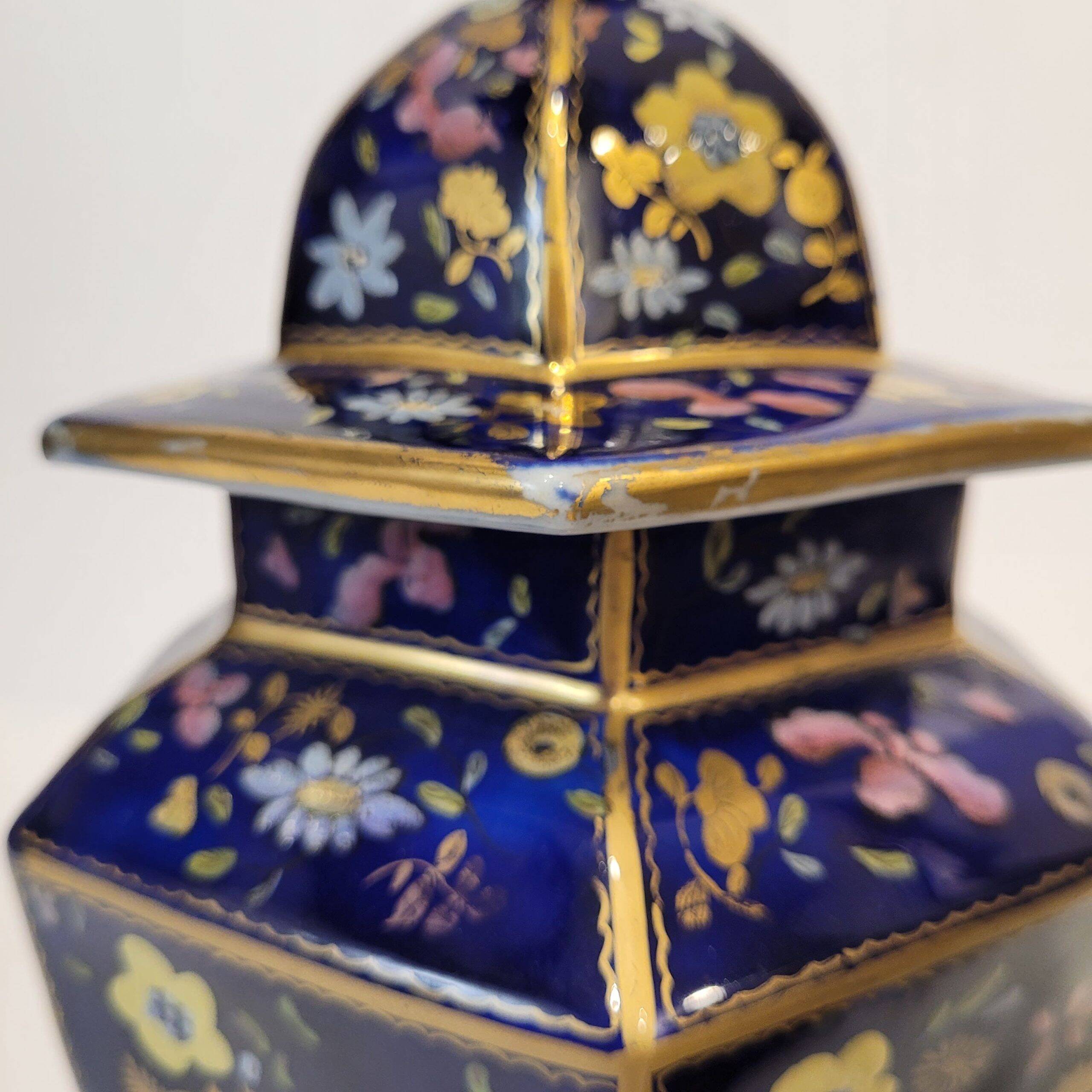 Paire de pots, faïence Ironstone, Mason’s Ashworth, vers 1820 – Angleterre