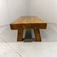 Brutalist sturdy hardwood coffee table 1960’s