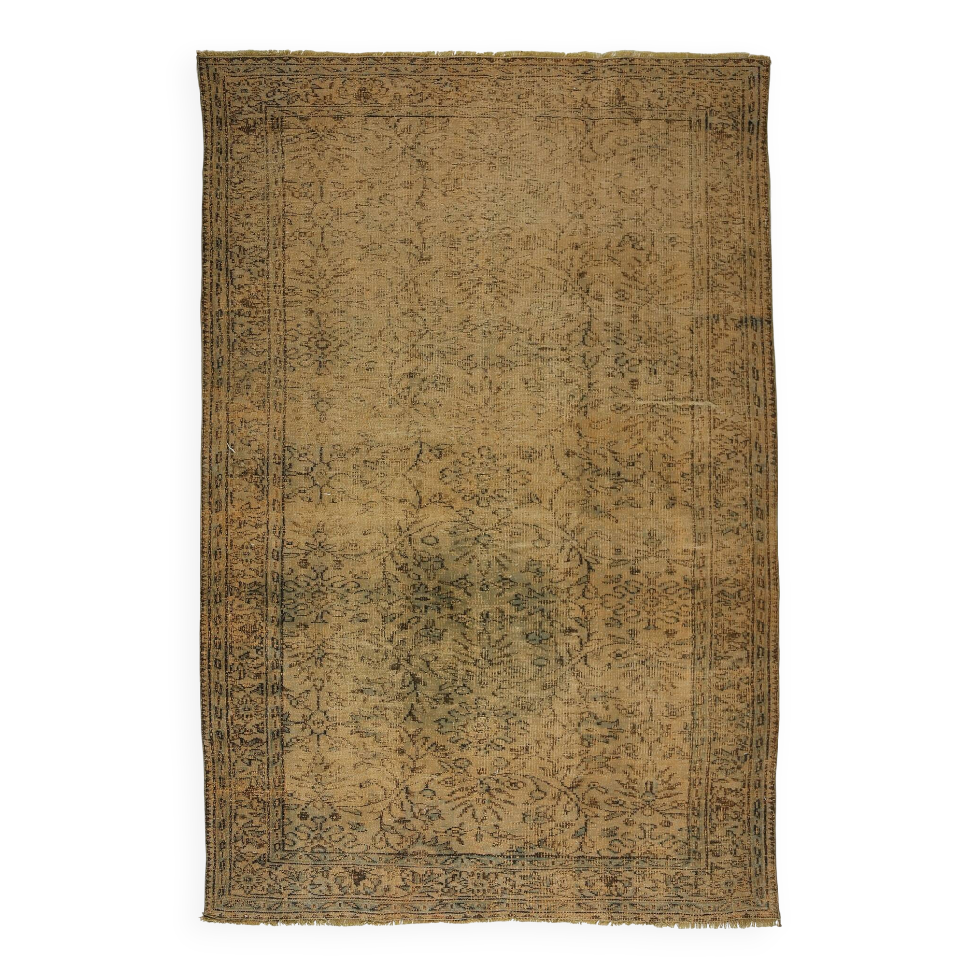 Tapis Oushak Ancien – Tons Terre & Patine Unique, 176 x 261 cm