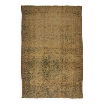 Tapis Oushak Ancien – Tons Terre & Patine Unique, 176 x 261 cm