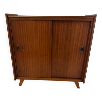 Vintage shoe cabinet with splayed legs