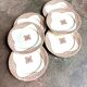 6 Longwy iron earth dessert plates, “Andalusian” service