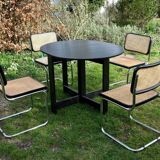 Scandinavian design oval table felling vintage folding 60-70-80