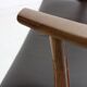 Grained rosewood danish design armchair by Johannes Andersen