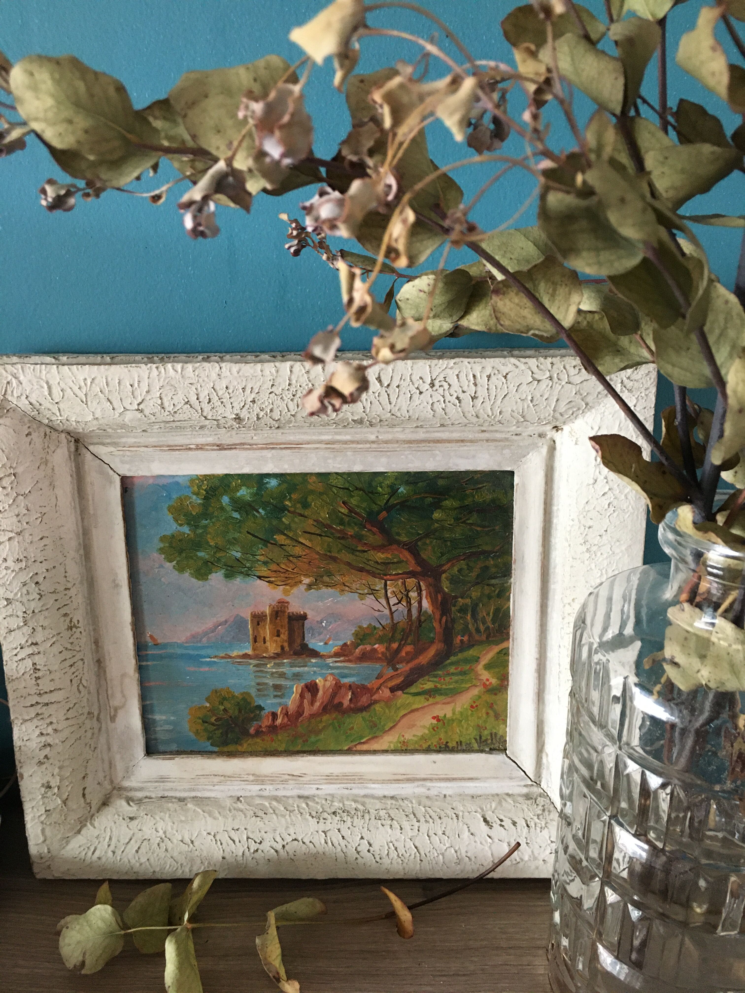 Ancient painting seen from Saint Honorat