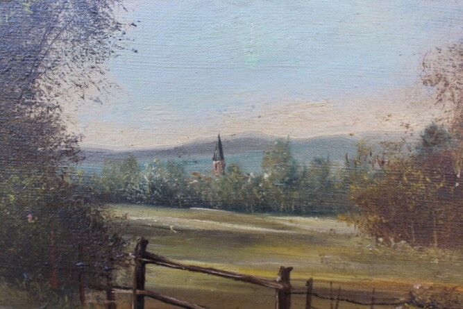 Oil on canvas Landscape nineteenth century