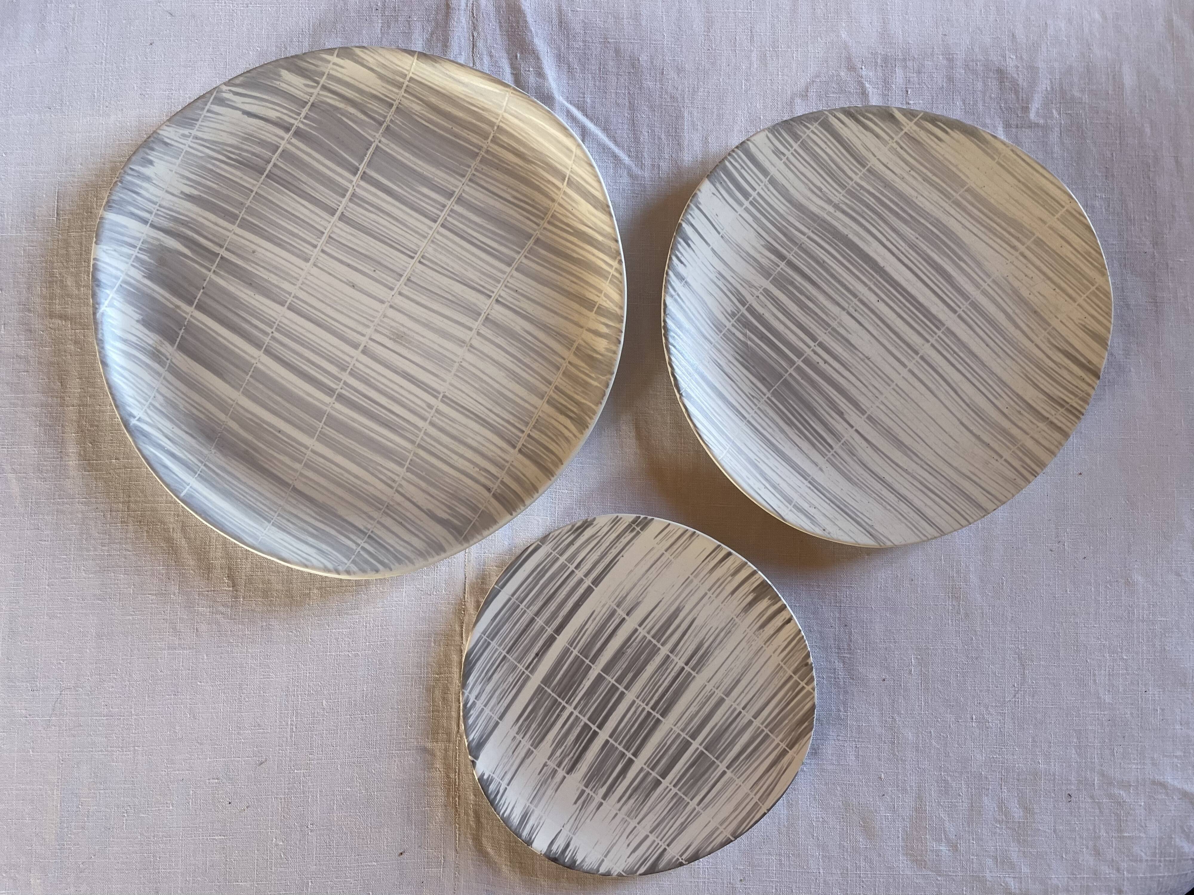 Two dishes Niderviller "Voile"