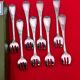 Christofle 8 fourchettes a huitres - metal argente- modele marly- 14.5 cm