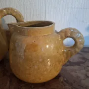 Pair of glazed earthenware jugs from Biot. 1950