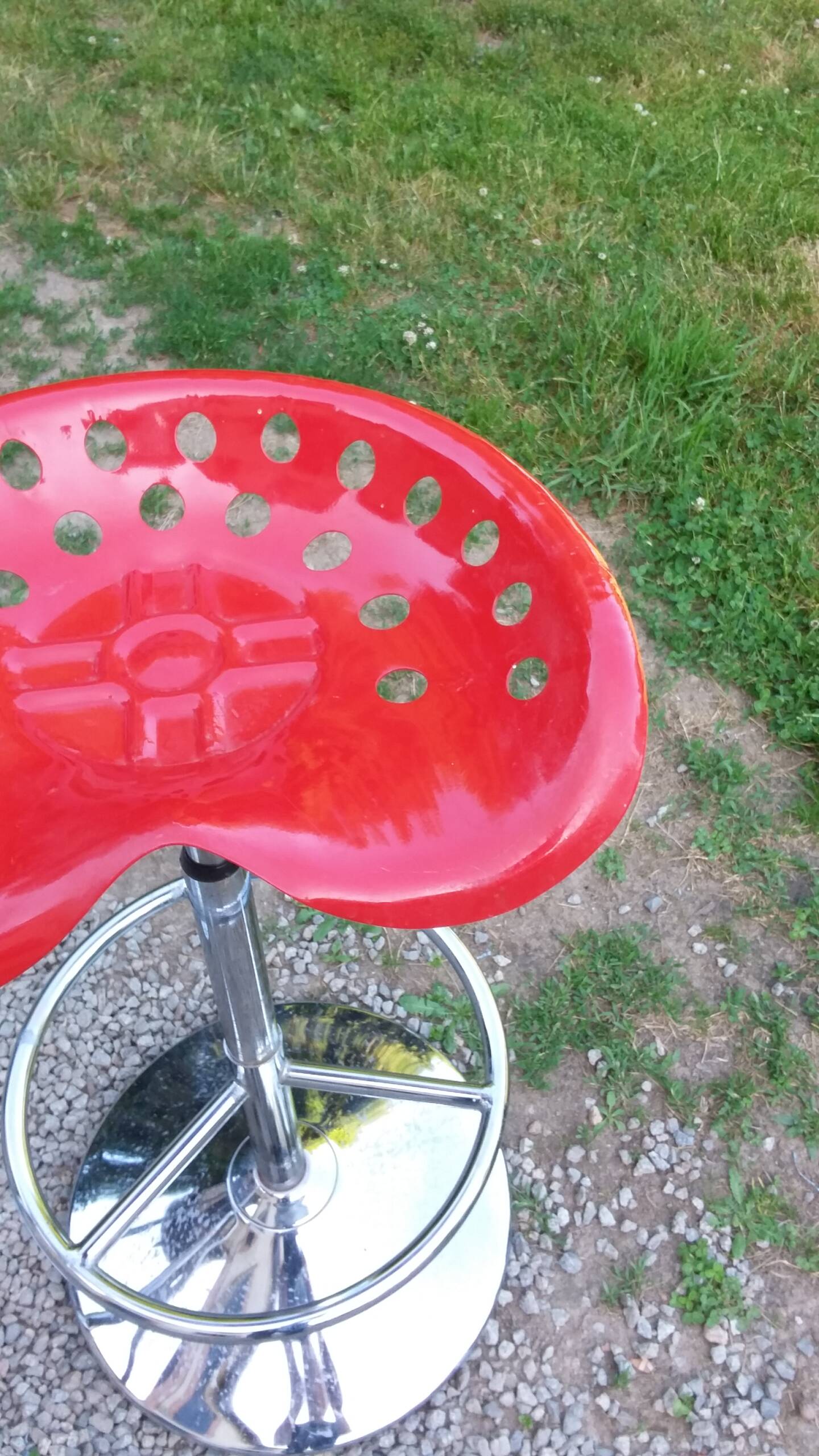 Pair of Etienne Fermigier designer stools, Mirima mower model, publisher