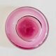 Vintage pink glass pocket trays