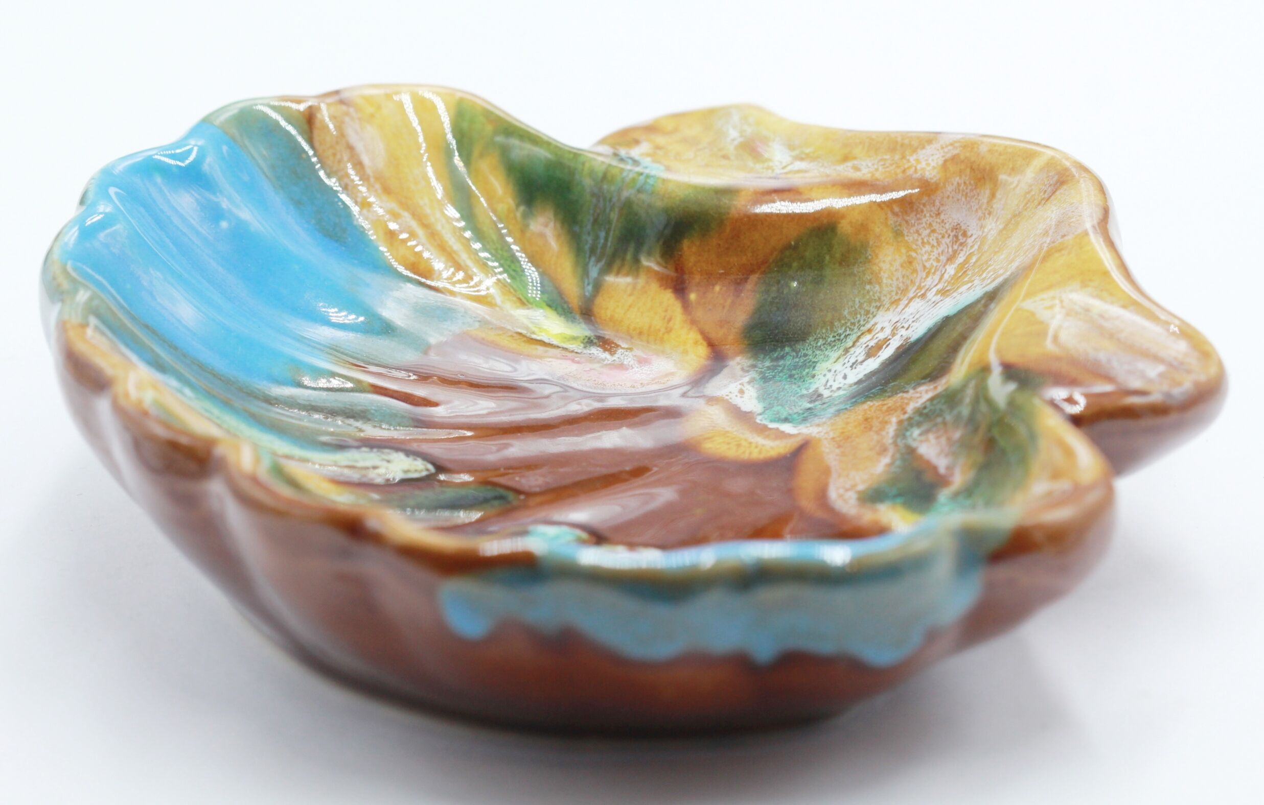 Old empty pocket ceramic shell vallauris
