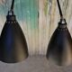 Pair of industrial arm wall lights, 60 years