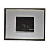 Gravure à l'aquatinte "Nature Morte aux Grès"