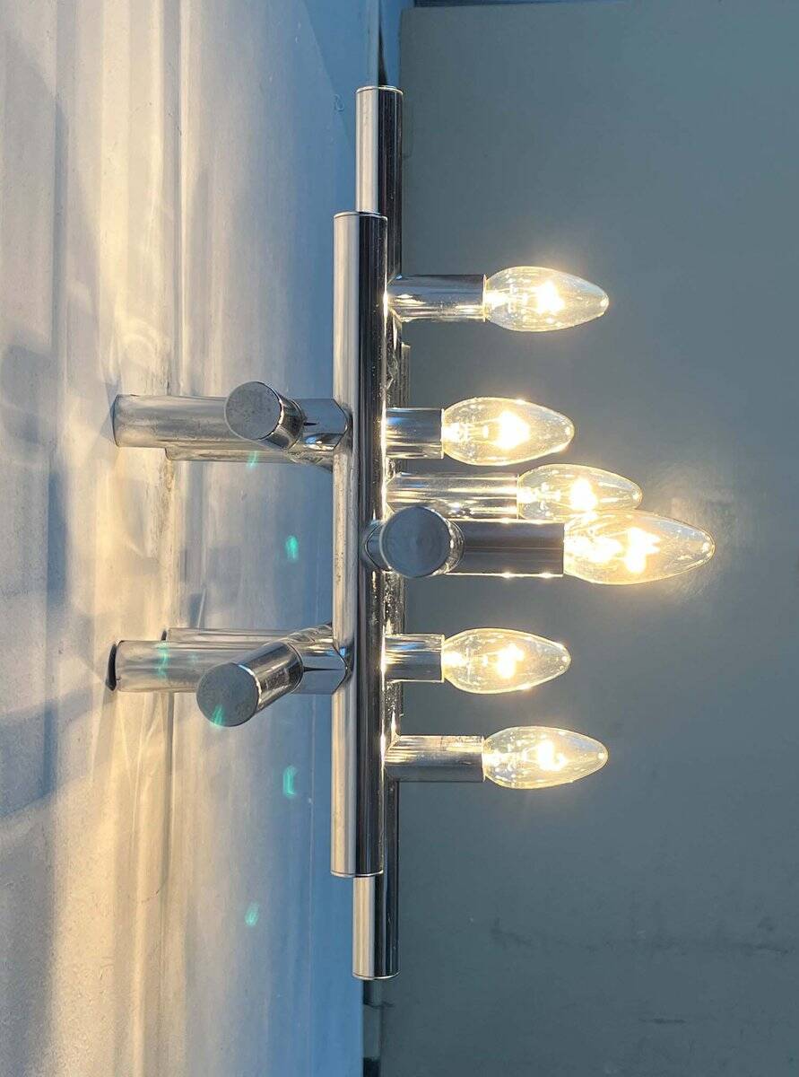 Mid-century Swiss space-age wall lamps or ceiling lights by Temde, 1960s.