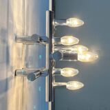 Mid-century Swiss space-age wall lamps or ceiling lights by Temde, 1960s.