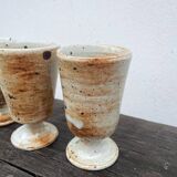 Signed stoneware cups