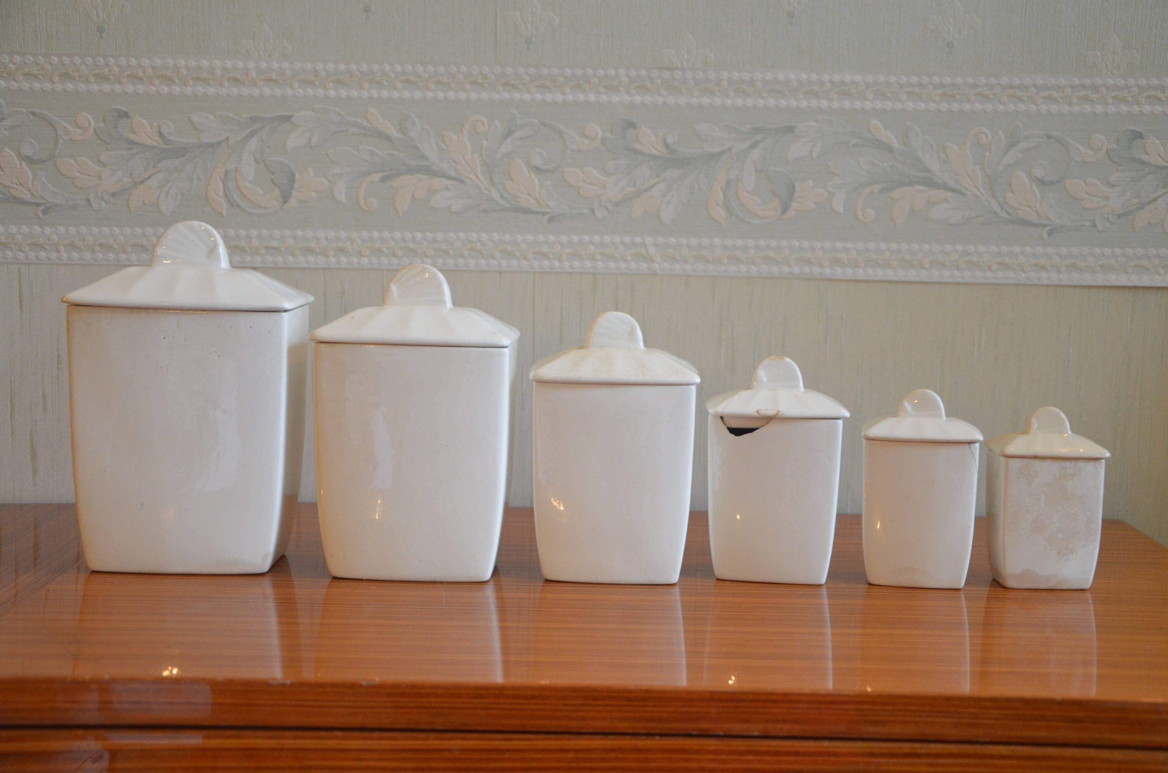 Lot de pots à épices en porcelaine Céranord