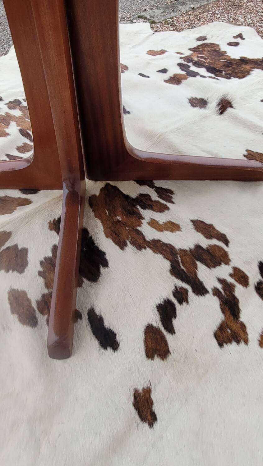 Vintage Scandinavian style table with 2 teak extensions, 1960s