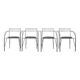 4 Chaises 'Lune d'Argent' dessinées par Pascal Mourgue pour Fermob, 1985