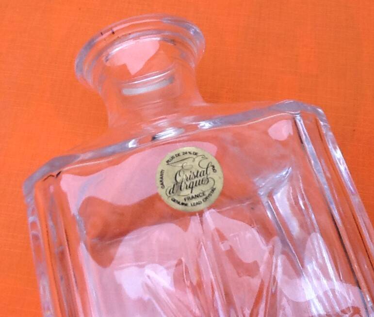 Whiskey decanter Cristal d'Arques France