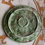 Slush Cake Dish Serving Tart Vine Leaves Grape Patterns