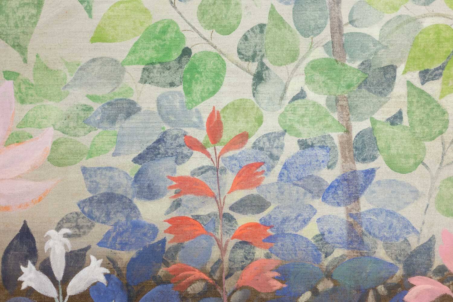 Large acrylic painting on linen canvas. Contemporary work.