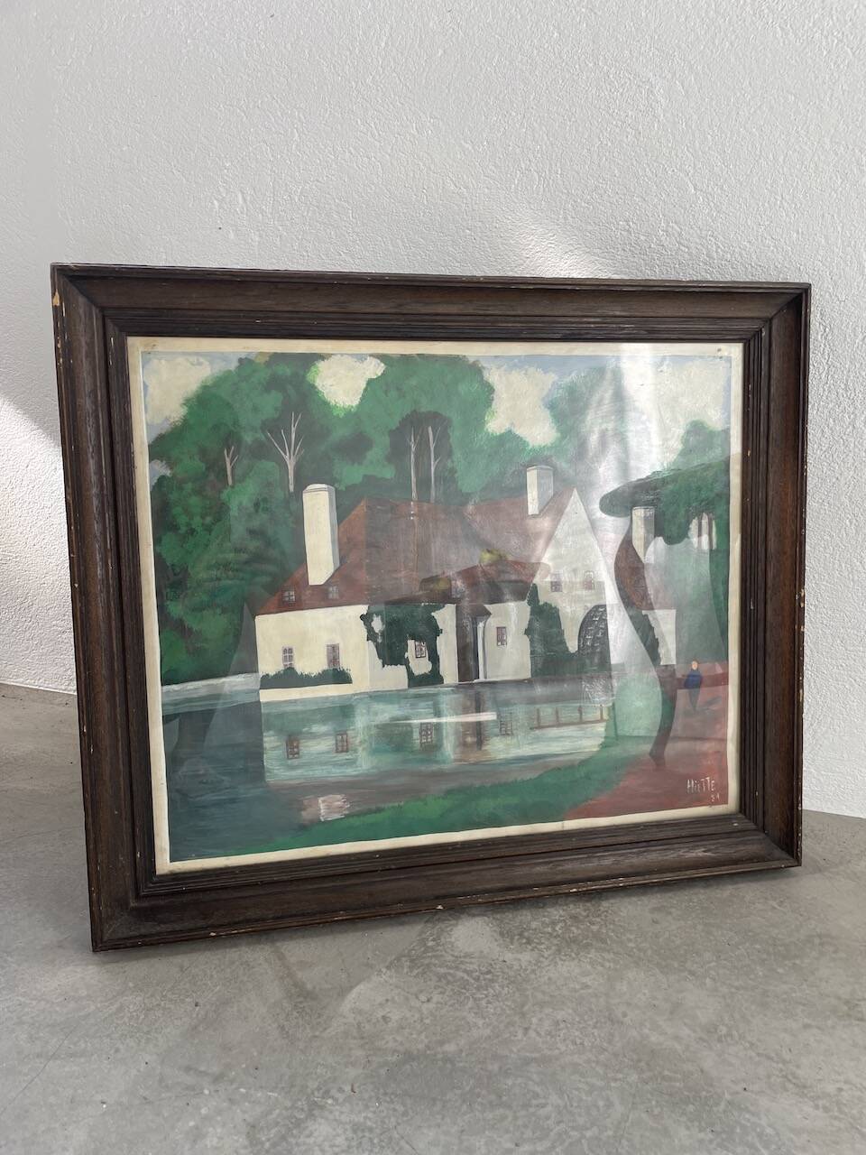 Framed oil “mill” 1981