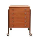 Commode/Chariot des années 60 en noyer